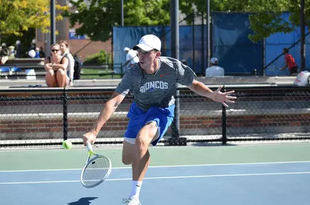 Sam Sippel charges the ball on a return shot at 2022 Dar Walters Classic.