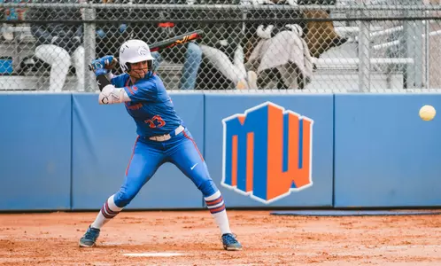 Kelsey Hall at bat against Colorado State at Dona Larsen Park March 24, 2023.