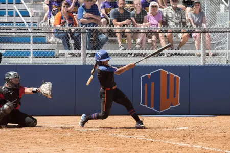 Eliyah Flores batting against San Diego State, April 30, 2023
