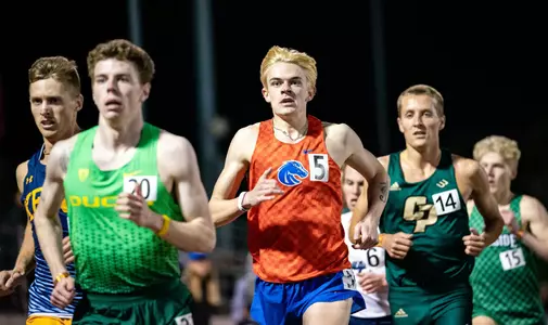 Angus Fitzgerald at the Bryan Clay Invitational during the 2023 outdoor track & field season.
