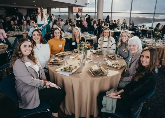 Photo of women from BroncoLife Women's Trailblazer Dinner 2023.