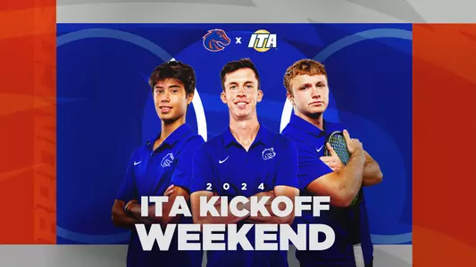 Graphic announcing the Broncos will play in the 2024 ITA Kickoff Weekend.