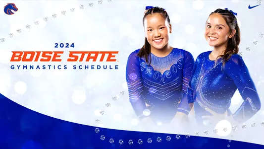 Graphic for 2024 Gymnastics Schedule Announcement.