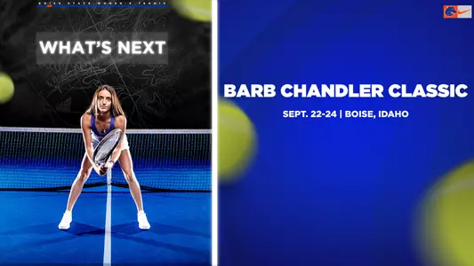 Ariadna Briones Ginesta on the WhatsNext graphic for the Barb Chandler Classic from Sept. 22-24.