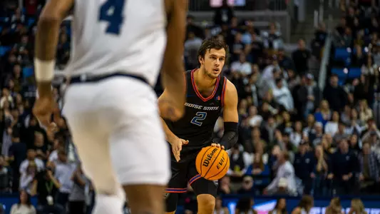 Tyson Degenhart with ball against Nevada.