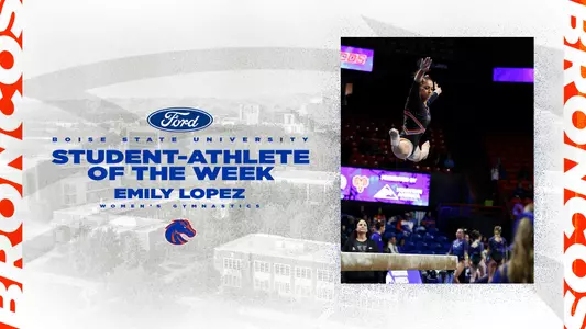 Emily Lopez of gymnastics named Ford Student-Athlete of the Week
