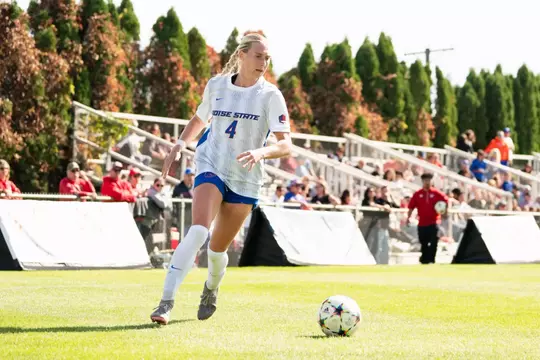 Avery McBride chasing down the ball.
