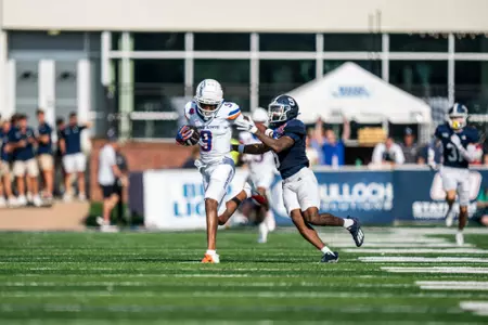 Boise State Football 2024 Game 1 vs Georgia Southern at Allen E. Paulson Stadium. Cameron Camper (9). Photo by Kenna Harbison