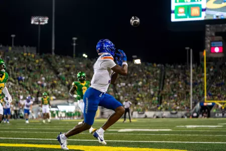 Boise State Football 2024 Game 2 vs University of Oregon at Autzen Stadium. Cameron Camper (9). Photo by Kenna Harbison
