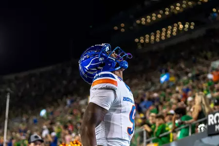 Boise State Football 2024 Game 2 vs University of Oregon at Autzen Stadium. Cameron Camper (9). Photo by Kenna Harbison