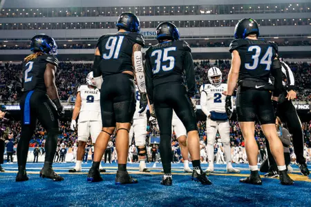 Boise State captains before coin toss