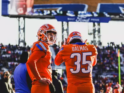 Boise State specialists James Ferguson-Reynolds and Jonah Dalmas
