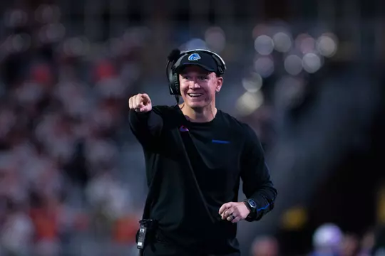 Spencer Danielson pointing and smiling