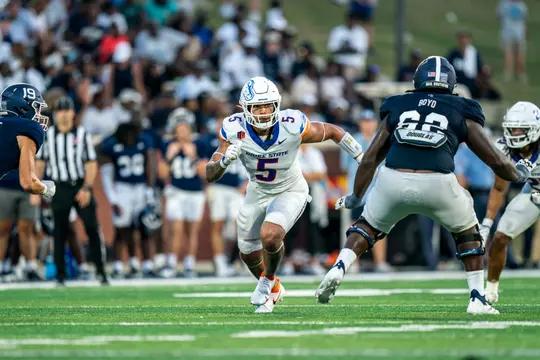 Boise State Football 2024 Game 1 vs Georgia Southern at Allen E. Paulson Stadium. Jayden Virgin- Morgan (5). Photo by Kenna Harbison