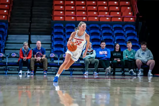 Boise State Women’s Basketball 2024 vs Bushnell at Extra Mile Arena. Photo by Kenna Harbison