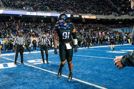 Ahmed Hassanein cheering before Nevada game