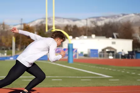 Dalton Wild running at practice