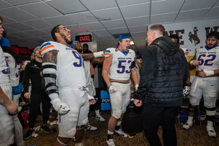 Boise State Football 2024 Game 11 vs University of Wyoming at War Memorial Stadium. Photo by Kenna Harbison.