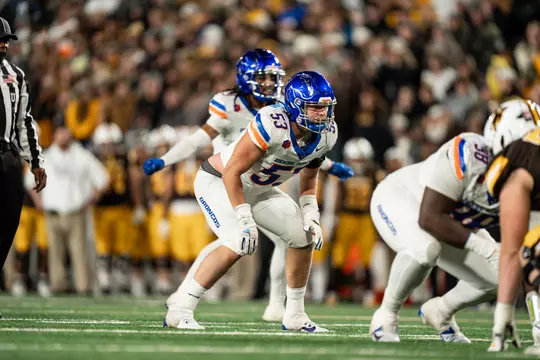 Boise State Football 2024 Game 11 vs University of Wyoming at War Memorial Stadium. Photo by Kenna Harbison.