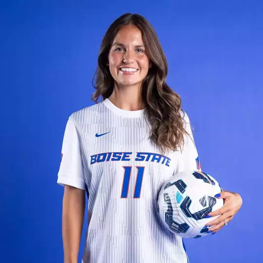 Morgan Padour at media day her freshman year.
