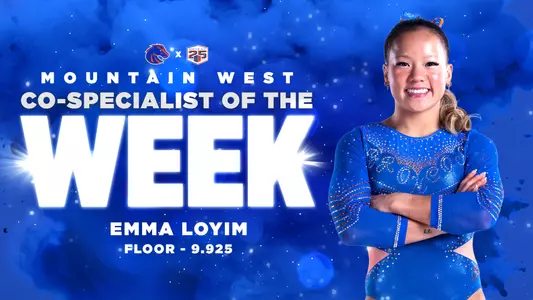 Emma Loyim, floor specialist of the week after scoring a 9.925 on the event.
