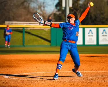 Abby Dowell delivers a pitch during the 2024 season.