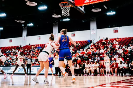 Abby Muse posts up against UNLV