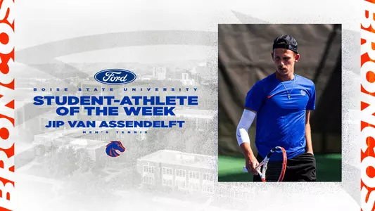 Men's tennis player Jip van Assendelft named the Ford Student-Athlete of the Week