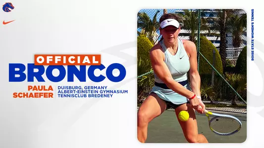 Official Bronco graphic for Paula Schaefer.