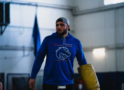 Boise State 2024 Spring Practice No. 2 from the Caven-Williams Indoor Facility on March 13, 2024.