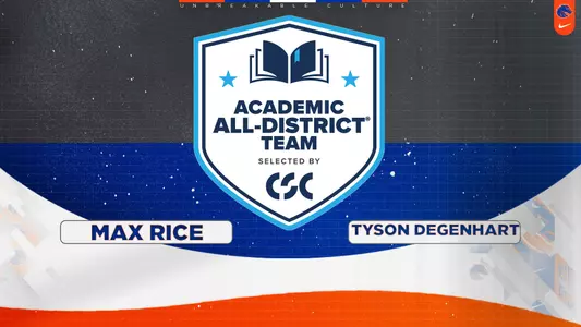 Tyson Degenhart and Max Rice named CSC Academic All-District