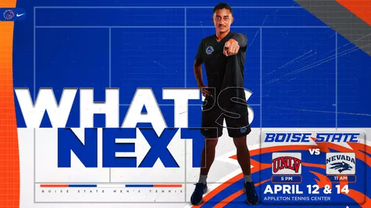 What's Next graphic for the UNLV and Nevada matches in 2024.