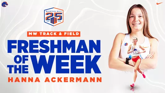 MW Freshman of the Year graphic for Hanna Ackermann.