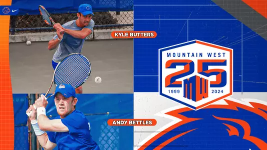 Boise State alumni Andy Bettles and Kyle Butters have been named to Mountain West 25th Season Team.