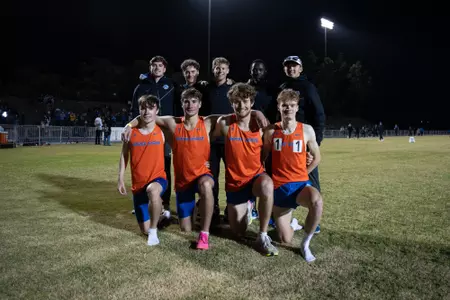 Boise State men's track and field team, distance side.