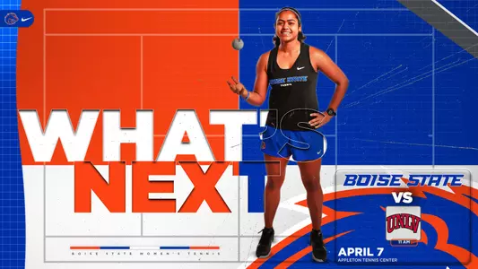 Women's tennis What's Next graphic featuring Bhakti Shah.