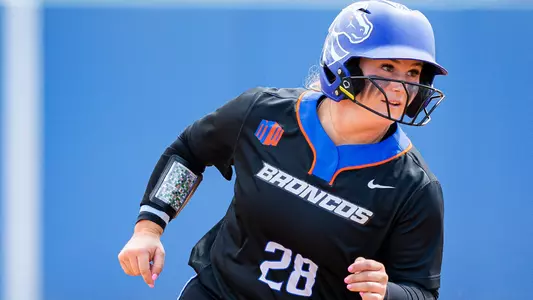 Jordyn Hutchins runs the bases against New Mexico 2024