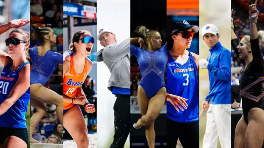 Eight images of the athletes who earned CSC Academic All-District Honors