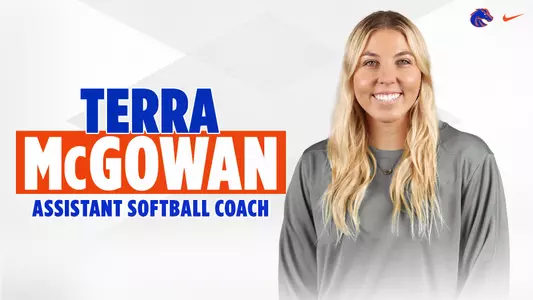 Graphic with head and shoulders picture of Terra McGowan