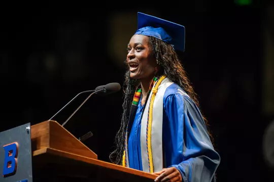 Boise State Winter Commencement, morning session, photo by Priscilla Grover