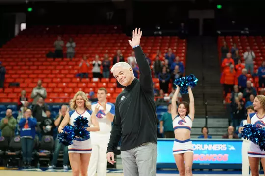 Gordy Presnell honored for his 200th home win as the head coach of the Broncos.