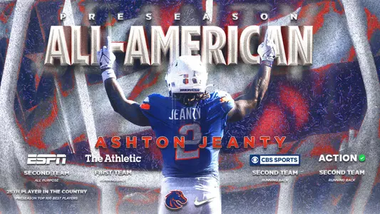 Ashton Jeanty All-America honors from ESPN, The Athletic, CBS Sports and Action Network