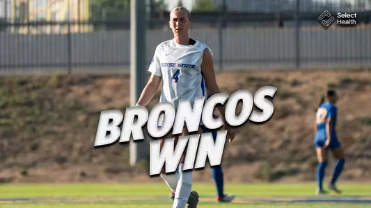 Broncos Win graphic featuring Avery McBride.