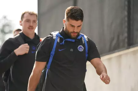 Jonah Dalmas in a game at No. 10/11 Washington in 2023.