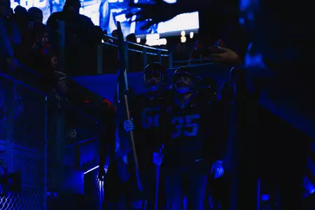 Jonah Dalmas, Boise State kicker, in a 2023 game vs. New Mexico.