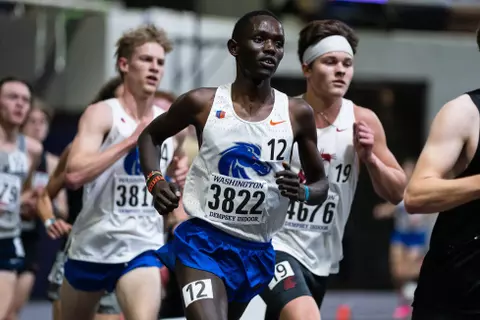 Brian Kiprotich competing in the Husky Classic