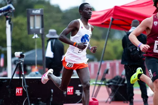Brian Kiprotich Competing for Boise State Track and Field, Stanford Invitational, Photo by Danny Swanstrom