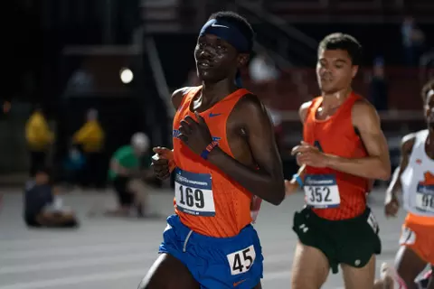 Brian Kiprotich running at the NCAA West Preliminary Round