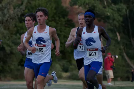 Joe Hudson and Brian Kiprotich at the Cougar Classic