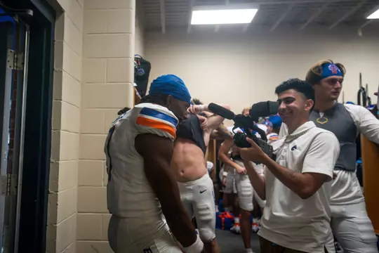 Boise State Football 2024 Game 1 vs Georgia Southern at Allen E. Paulson Stadium. Latrell Caples (3). Photo by Kenna Harbison